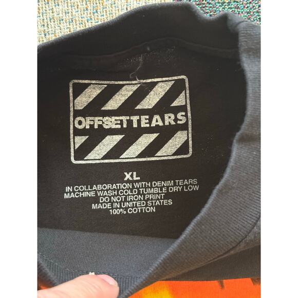 Denim Tears x Offset Set It Off #1 t-shirt black sz xl - Picture 5 of 9